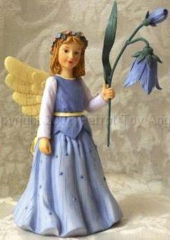 36004bluebellsforhumility.jpg - Demdaco "Bluebells for Humility" Wildflower Angel Figurine