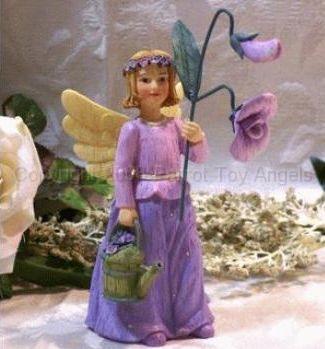 36017sweetpeas.jpg - Demdaco "Sweet Peas for a Fond Farewell" Wildflower Angel Figurine
